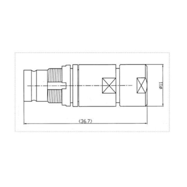 Conector 1.6/5.8 Hembra para cable Flex3 - Imagen 2