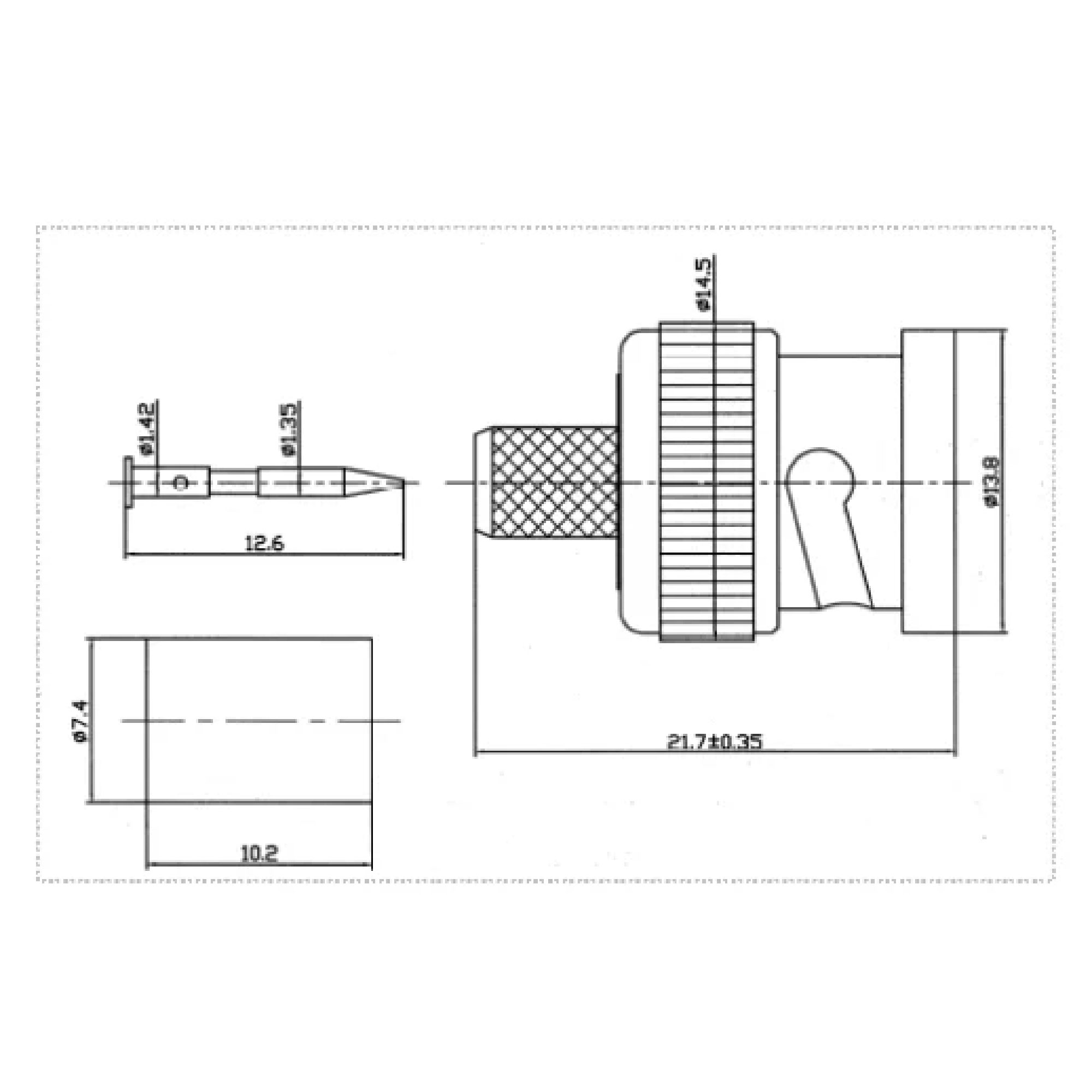 Conector BNC Macho - Imagen 2