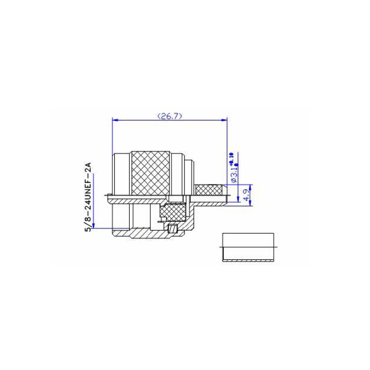 Conector de crimpado macho UHF - Imagen 3