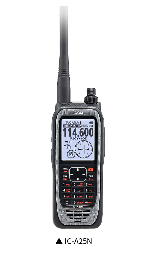 IC-A25N Radio de banda aérea VHF