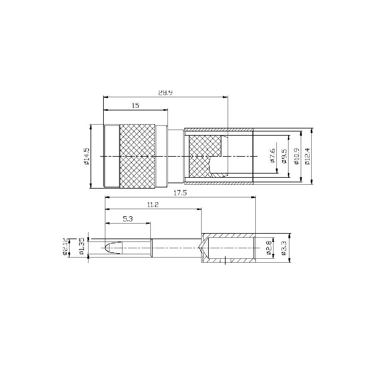 Conector de crimpado macho TNC - Imagen 3