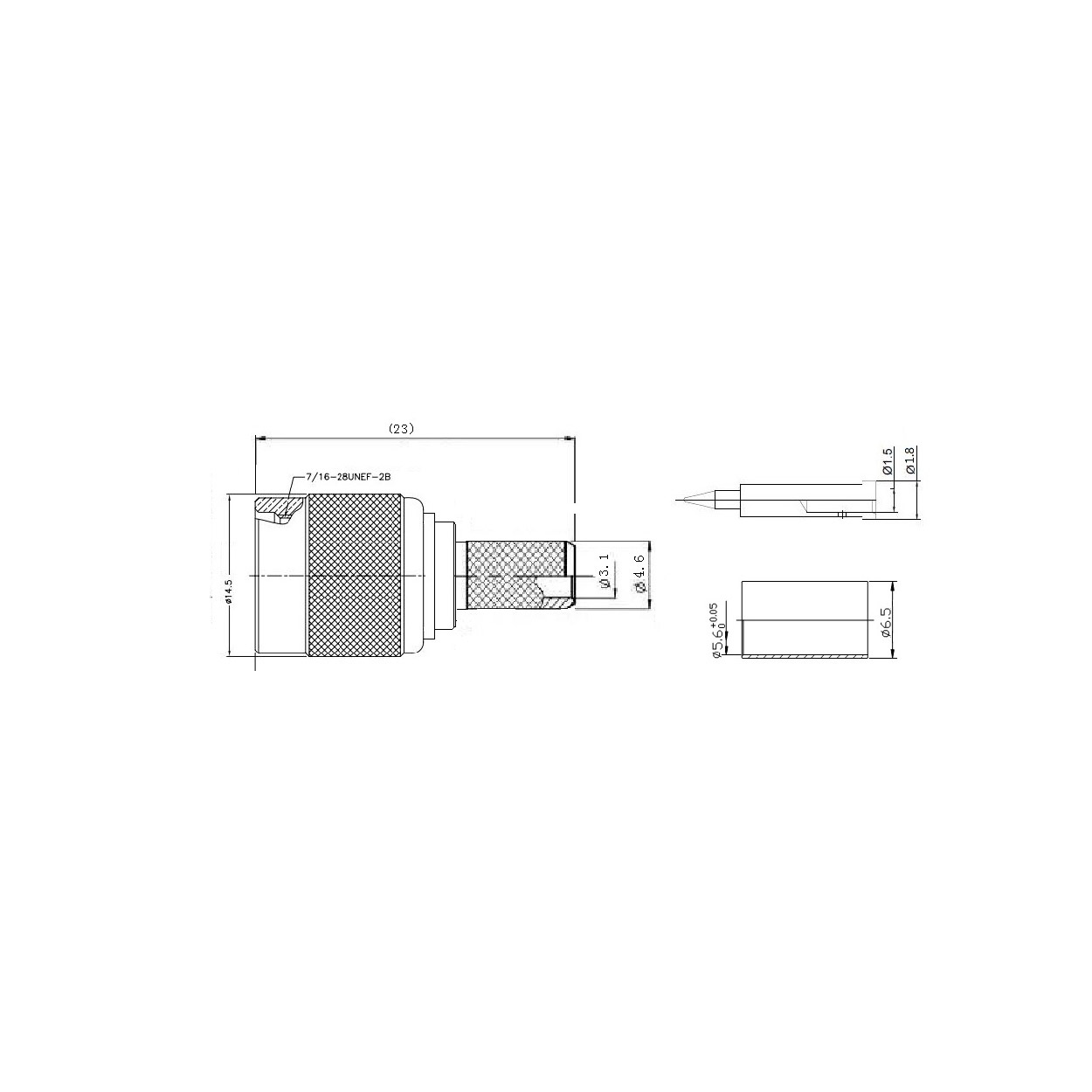 Conector de crimpado macho TNC - Imagen 3