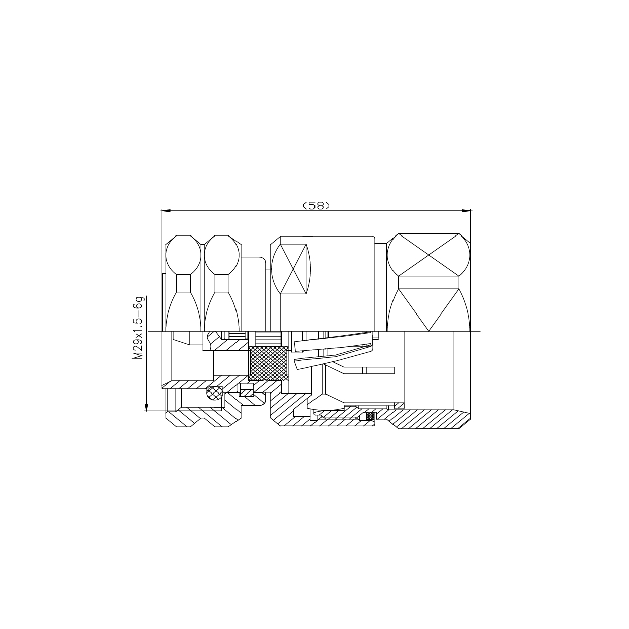 Conector de abrazadera macho DIN - Imagen 3