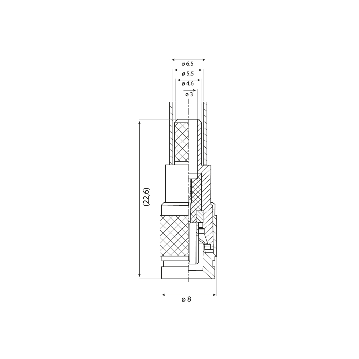 Conector macho / cable Flex-5 - Imagen 3