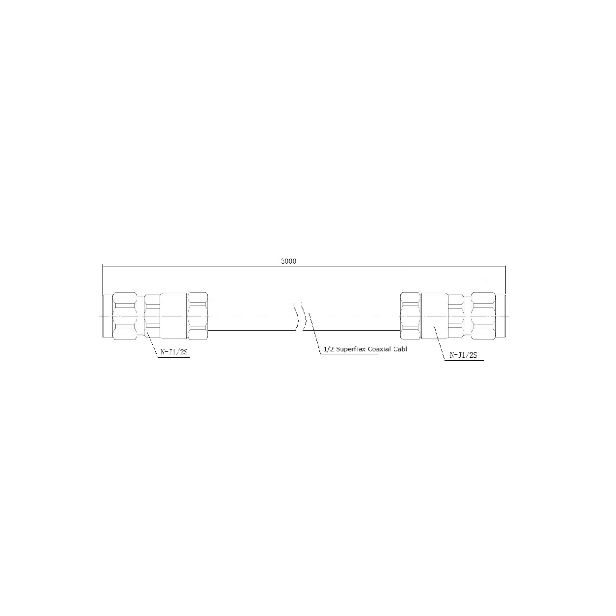 Conector macho N para cable SF - Imagen 3