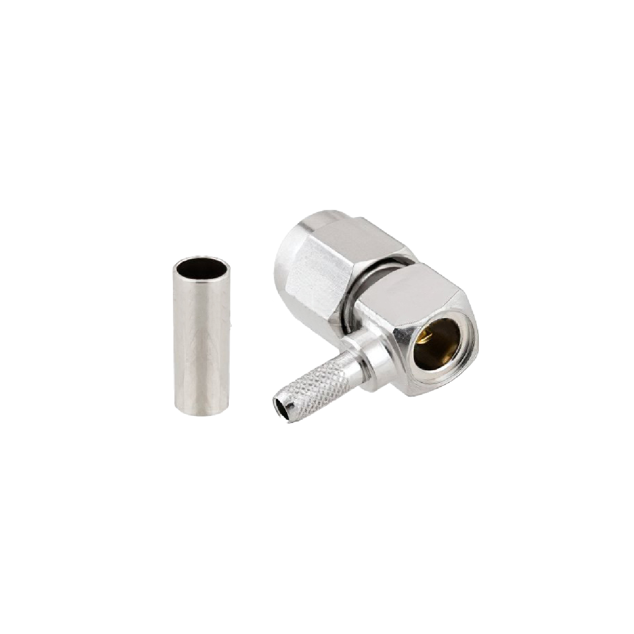 SMA male connector at angle