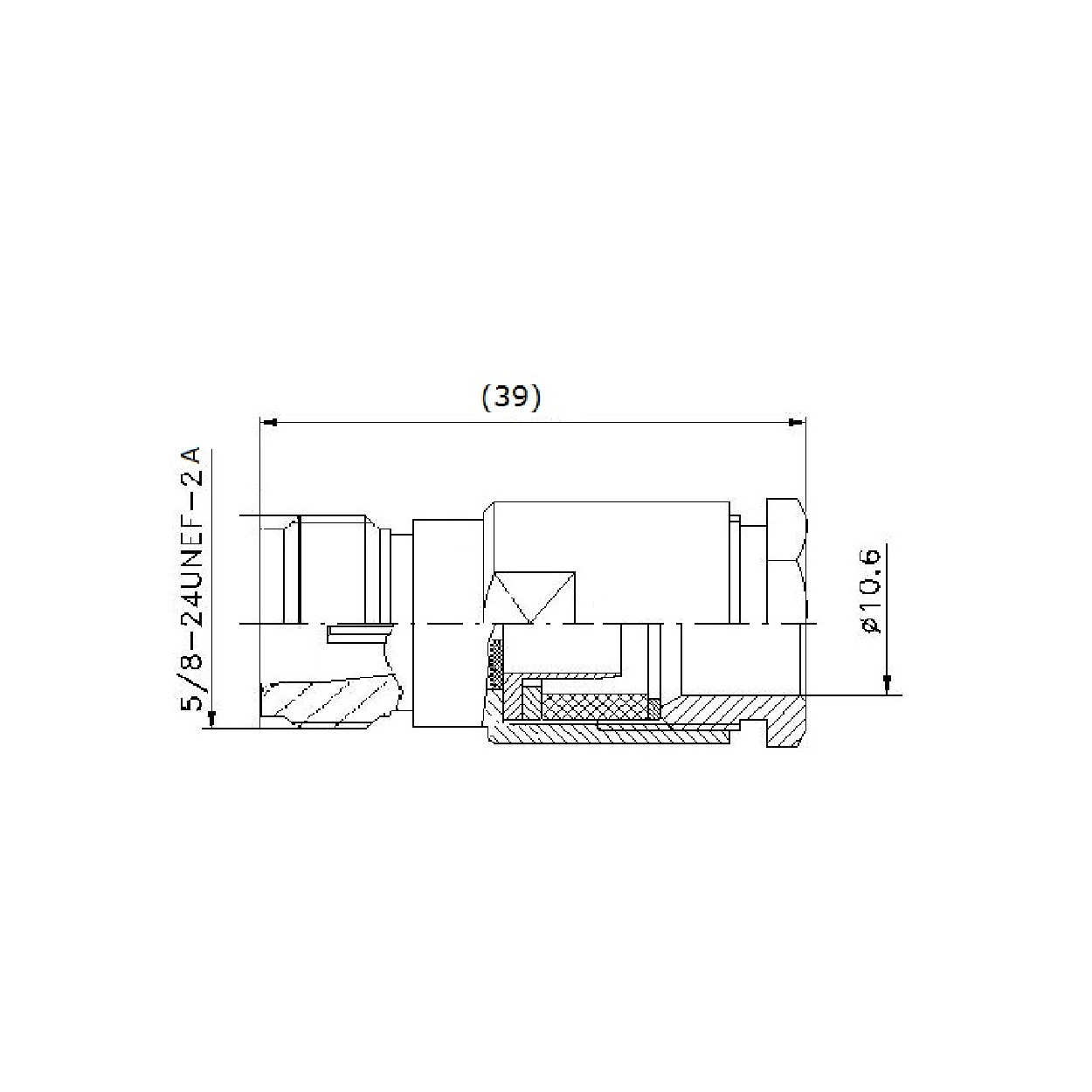 Conector hembra recto N - Imagen 3