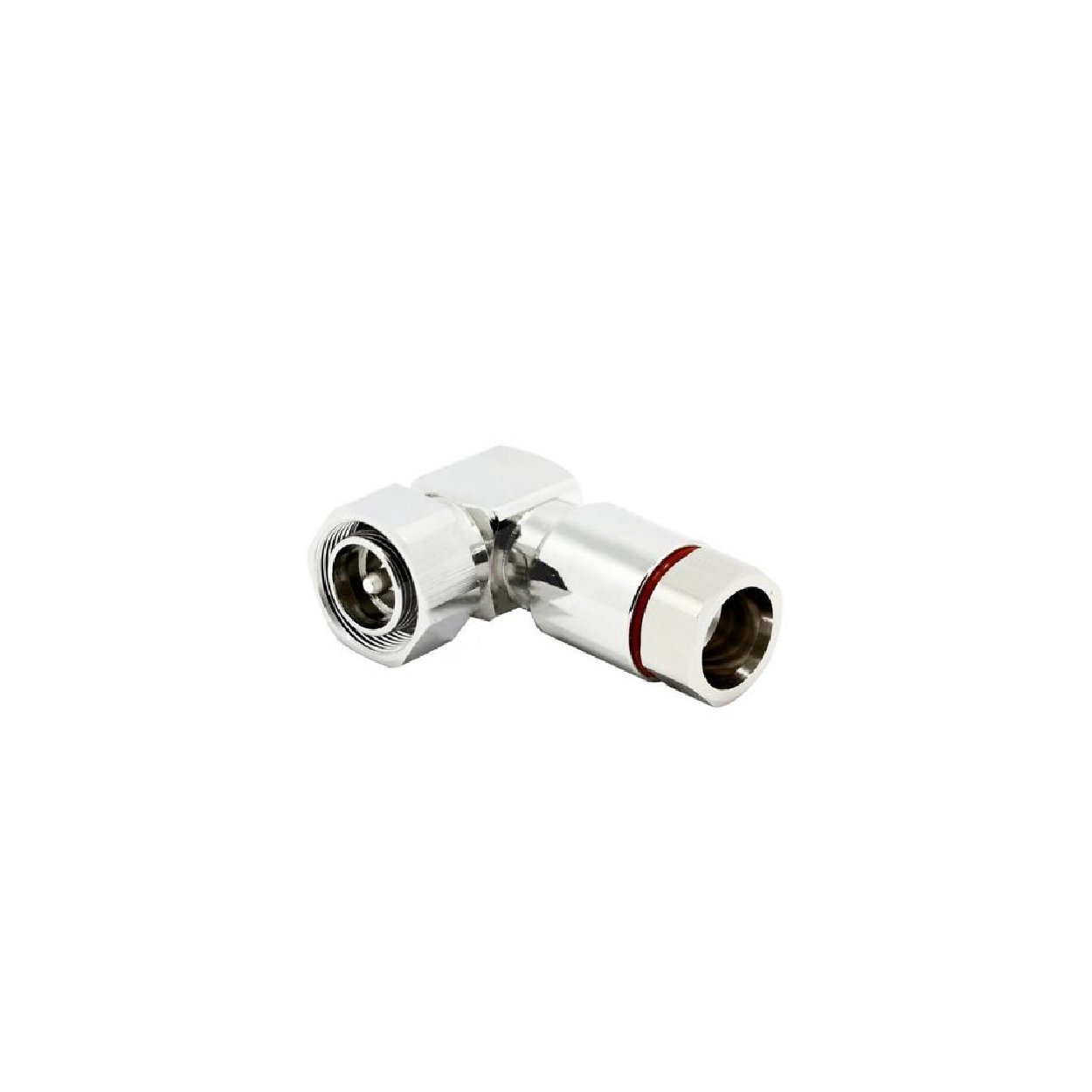 Conector macho N en ángulo recto