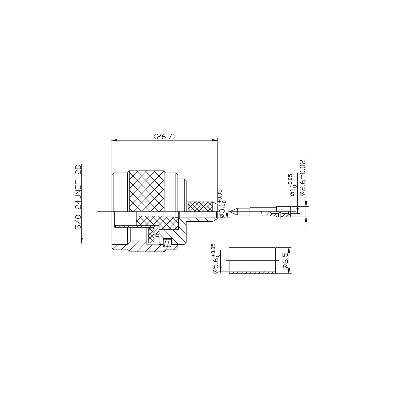 Conector macho tipo N - Imagen 3