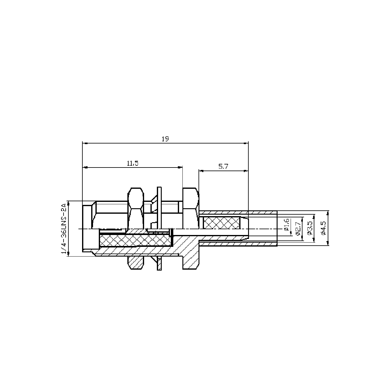 RF coaxial connector SMA-C-KY174 - Image 3