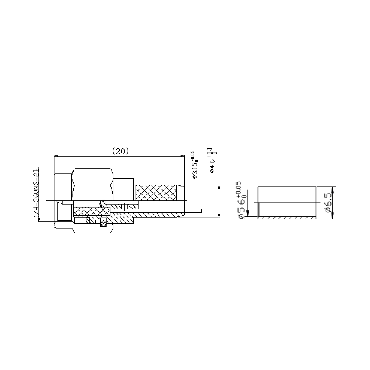 Conector macho SMA crimpado - Imagen 3