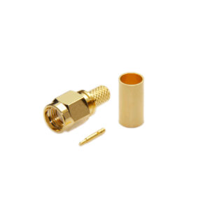 Conector macho SMA crimpado